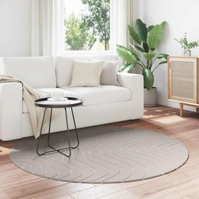 vidaXL Χαλιά χώρου Γύρος PALMERAS Κρεμ Ø 200 CM Πολυεστέρας