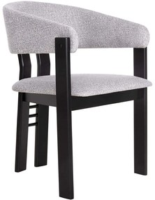 Καρέκλα Zarra HM9970.02 55,5x59x81,5cm Grey Rubberwood,Fabric