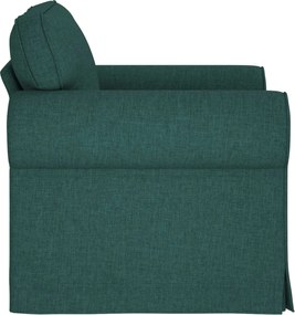 vidaXL Καναπές Σκούρο Πράσινο