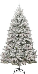 vidaXL Τεχνητό Χριστουγεννιάτικο Δέντρο Πράσινο και Λευκό 300 cm
