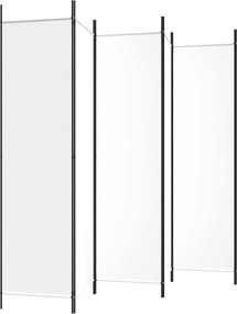 vidaXL Διαχωριστικό Δωματίου με 6 Πάνελ Λευκό 300 x 200 εκ. από Ύφασμα