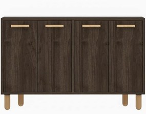 Μπουφές Venedik 327ODS1281 120x29,6x73,6cm Walnut-Oak Particle Board, Melamine