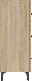 vidaXL Ντουλάπι Sonoma Δρυς 69,5 x 34 x 90 εκ. από Επεξεργασμένο Ξύλο