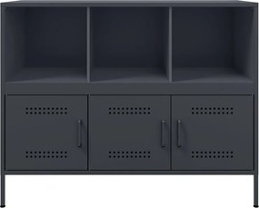 vidaXL Ντουλάπι Ανθρακί 100,5x39x79 εκ. από Χάλυβα