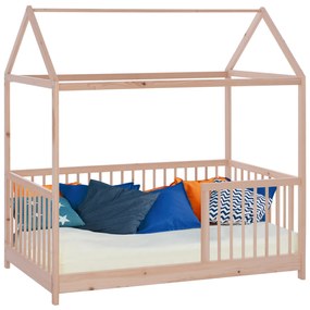 ΒΡΕΦΙΚΟ ΞΥΛΙΝΟ ΚΡΕΒΑΤΙ Τ.MONTESSORI FB99286 ΜΕ ΟΥΡΑΝΟ ΦΥΣΙΚΟ 140Χ70 εκ. 0533774
