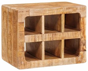 Ράφι Κρασιού Καφέ 44 x 30 x 35 εκ. Στερεό ξύλο μάνγκο