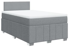 ΚΡΕΒΑΤΙ BOXSPRING ΜΕ ΣΤΡΩΜΑ ΑΝΟΙΧΤΟ ΓΚΡΙ 120X200 ΕΚ. ΥΦΑΣΜΑΤΙΝΟ 3287028