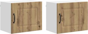 vidaXL Πάνελ πλυντηρίου πιάτων Kalmar 2 pcs Artisan Oak