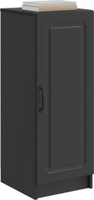 vidaXL Πλαϊνό γραφείο Μαύρο 33 x 34,5 x 87 εκ. Επεξεργασμένο Ξύλο