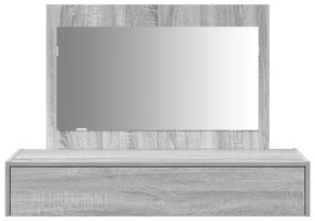 vidaXL Ορθογώνιο Dressing Table Γκρι Sonoma 100x40x70 εκ