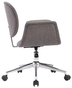 vidaXL Καρέκλα Γραφείου Περιστρεφόμενη Γκρι Υφασμάτινη