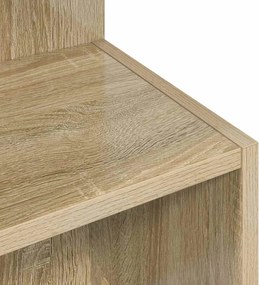 vidaXL Τραπεζάκι Πλευράς Sonoma Δρυς Ø 39,5 x 55 εκ.