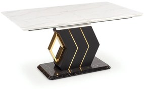 VINCENZO table white marble, leg black/gold DIOMMI V-CH-VINCENZO-ST