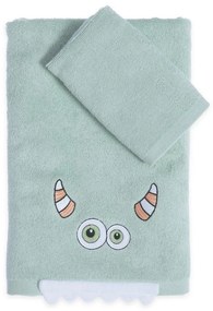 Πετσέτες Βρεφικές Alphabet Monster (Σετ 2τμχ) Pistachio Nef-Nef Homeware Σετ Πετσέτες 70x140cm 100% Βαμβάκι