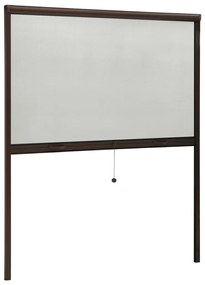 vidaXL Σήτα Παραθύρου Κάθετης Κίνησης Καφέ 160 x 170 εκ.