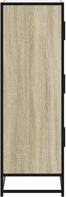 vidaXL Ντουλάπι Δρυς sonoma 68x35x106,5 cm Επεξεργασμένο Ξύλο μέταλλο