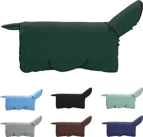 vidaXL Σαμάρι Ίππου Σκούρο πράσινο Πολυεστέρας