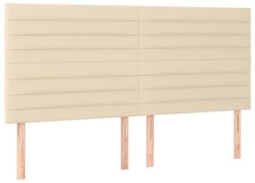 ΚΡΕΒΑΤΙ BOXSPRING ΜΕ ΣΤΡΩΜΑ ΚΡΕΜ 160X200 ΕΚ. ΥΦΑΣΜΑΤΙΝΟ 3136690