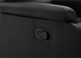 Πολυθρόνα Ανακλινόμενη ArteLibre TALITHA Μαύρο PU 79x97x101cm