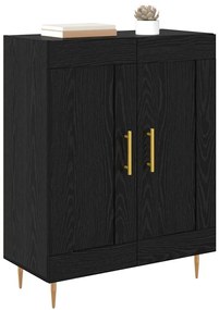 vidaXL Πλαϊνό γραφείο Μαύρη Οξυά 69,5 x 34 x 90 εκ.