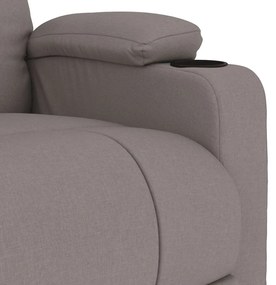 vidaXL Πολυθρόνα Μασάζ Taupe Υφασμάτινη