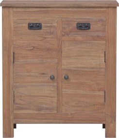 vidaXL Ντουλάπι με Συρτάρια 65 x 30 x 75 εκ. από Μασίφ Ξύλο Teak