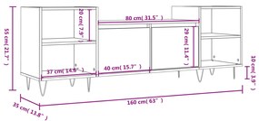 ΈΠΙΠΛΟ ΤΗΛΕΟΡΑΣΗΣ ΛΕΥΚΟ 160 X 35 X 55 ΕΚ. ΕΠΕΞΕΡΓΑΣΜΕΝΟ ΞΥΛΟ 831340