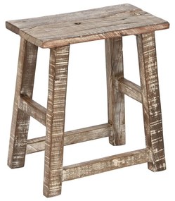 Βοηθητικό Τραπέζι Home ESPRIT Λευκό Καφέ 45 x 25 x 51 cm