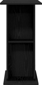 vidaXL Βάση Ενυδρείου Μαύρη Δρυς 75x36x72,5 εκ. από Τεχνητό Ξύλο