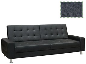 Καναπές Κρεβάτι MOBY Γκρι Ύφασμα 217x80x81cm