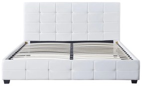 Κρεβάτι ABELIA Λευκό PU (Στρώμα 160x200cm)