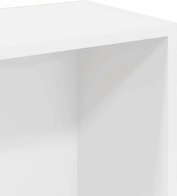 vidaXL Βιβλιοθήκη Λευκή 80x24x109 εκ. από Επεξεργασμένο Ξύλο