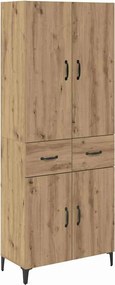 vidaXL Highboard Artisan Oak 69,5 x 34 x 180 εκ. Επεξεργασμένο ξύλο