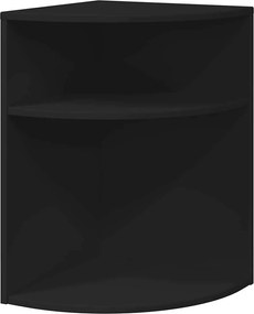 vidaXL End Table Μαύρο 39,7 x 39,7 x 60 εκ Επεξεργασμένο ξύλο