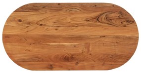vidaXL Επιφάνεια Τραπεζιού Οβάλ 100x50x2,5 εκ. Μασίφ Ξύλο Ακακίας