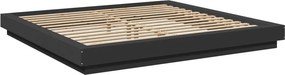 vidaXL Πλαίσιο Κρεβατιού με LED Μαύρο 180 x 200 εκ. Επεξ. Ξύλο