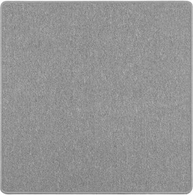 vidaXL Δερμάτινο Χαλί Ανοιχτό γκρι 100 x 100 cm 100% Πολυπροπυλένιο