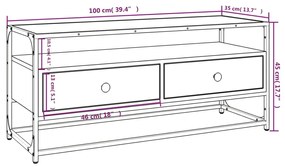 ΈΠΙΠΛΟ ΤΗΛΕΟΡΑΣΗΣ ΚΑΠΝΙΣΤΗ ΔΡΥΣ 100X35X45 ΕΚ. ΕΠΕΞ. ΞΥΛΟ 826307