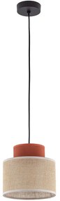 Φωτιστικό Οροφής Duo 2785 Φ20x160cm 1xE27 15W Brown-Natural TK Lighting