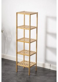 Ραφιέρα Μπάνιου Επιδαπέδια 4 Θέσεων Bamboo 35x33,5x140cm SL2074 - Max.Home®