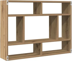 vidaXL Ράφι Τοίχου Χειροποίητο Δρυς 75x16x55 εκ. από Τεχνητό Ξύλο