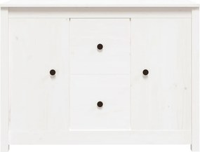 vidaXL Ντουλάπι Λευκό 100 x 35 x 74 εκ. από Μασίφ Ξύλο Πεύκου