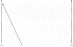 vidaXL Hexagon Fence 1.4x10 μ Γαλβανισμένος χάλυβας