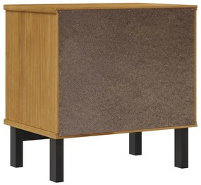 vidaXL Κομοδίνο FLAM 49 x 35 x 50 εκ. από Μασίφ Ξύλο Πεύκου