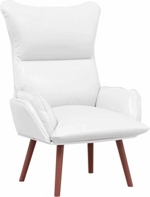 vidaXL Πολυθρόνα Λευκό 69 x 74 x 93 εκ. Δερματίνη