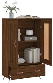 vidaXL Ντουλάπα Καφέ Δρυς 69,5 x 31 x 115 εκ. από Επεξεργασμένο Ξύλο