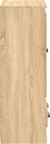 vidaXL Ντουλάπι Μαύρο 60 x 35,5 x 103,5 εκ. από Επεξεργασμένο Ξύλο