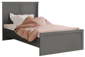 Κρεβάτι Emily Megapap χρώμα ανθρακί 90x190εκ.