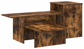 vidaXL Τραπέζι κονσόλας Καπνιστό Δρύς 91,5 x 35 x 38,5 εκ