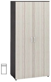 Ντουλάπα Δίφυλλη M018, ΧΡΩΜΑ SONOMA-WENGE  50x195x87, Genomax 12814-33607